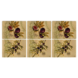 Pimpernel Olive & Fig Placemats, Set of 6